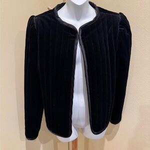 Sanctuary Black Quilted Velvet Women's Blazer